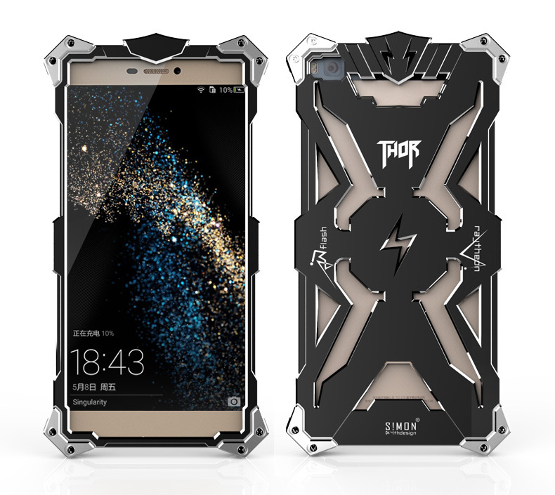 SIMON THOR Aviation Aluminum Alloy Shockproof Armor Metal Case Cover for Huawei P8 & Huawe P8 Lite