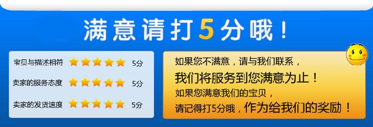 關於滿意打五分