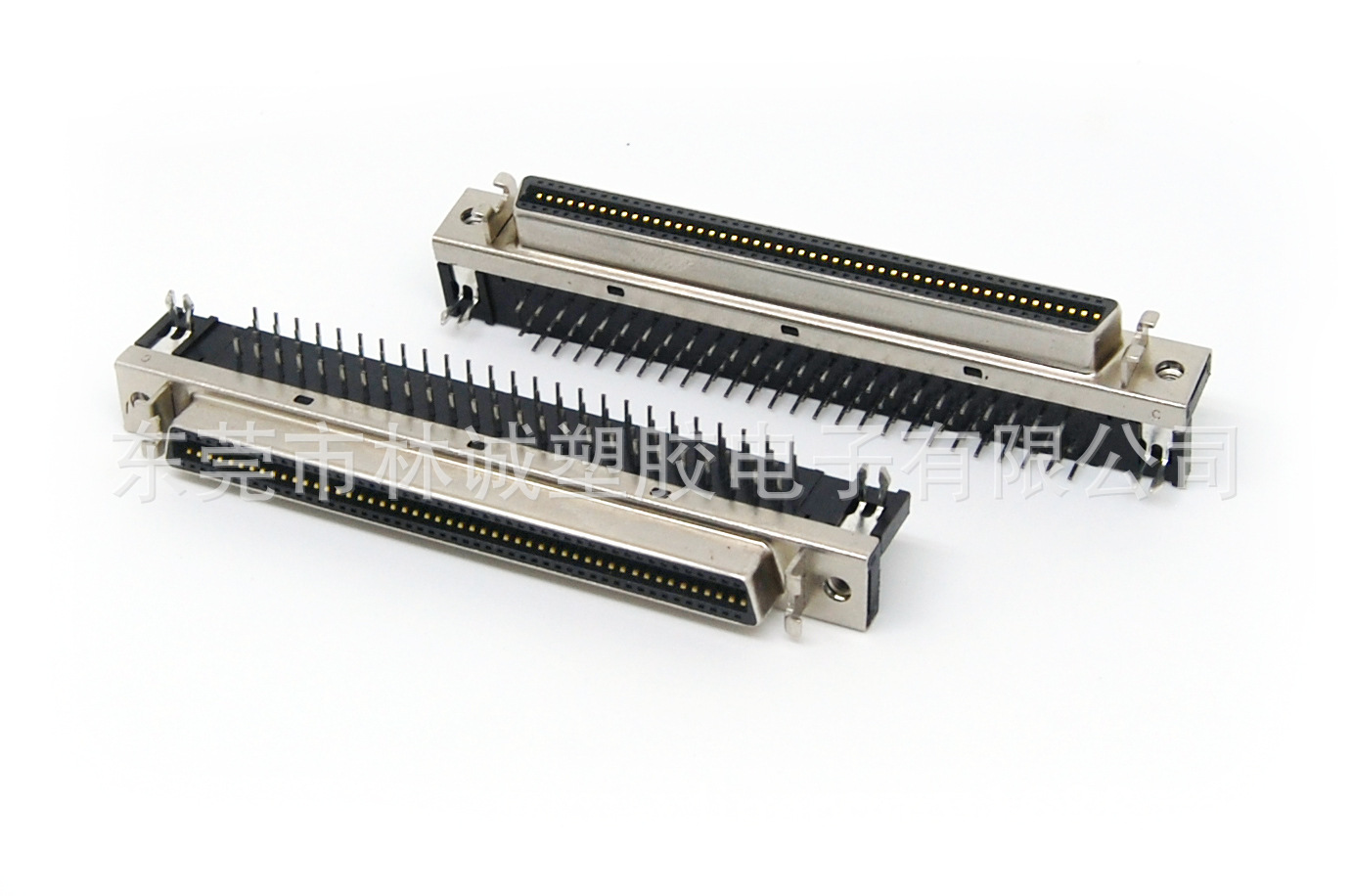 SCSI 100P弯插母座,HPCN 100P槽式连接器,MCR,MDR 100P母座连接器|ru