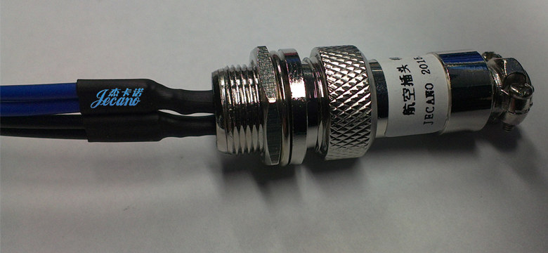 M12 2pin航空插头线束加工，M12插头插座配5557胶壳端子线