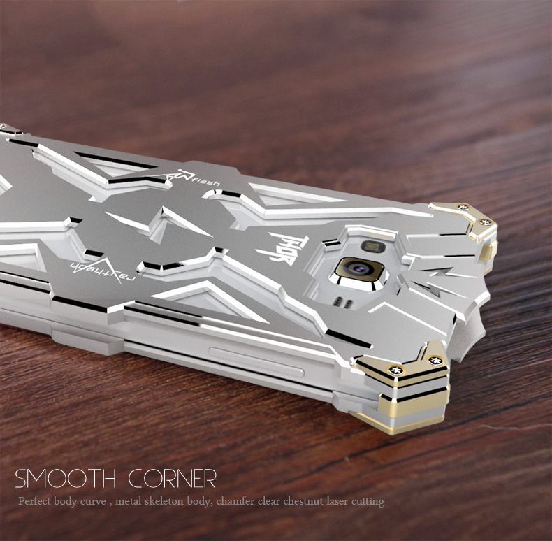SIMON THOR Aviation Aluminum Alloy Shockproof Armor Metal Case Cover for Samsung Galaxy A7 (2015) A7000 A7009