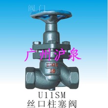 U11S-16内螺纹柱塞阀 U11SM-16蒸汽柱塞阀  丝扣柱塞阀