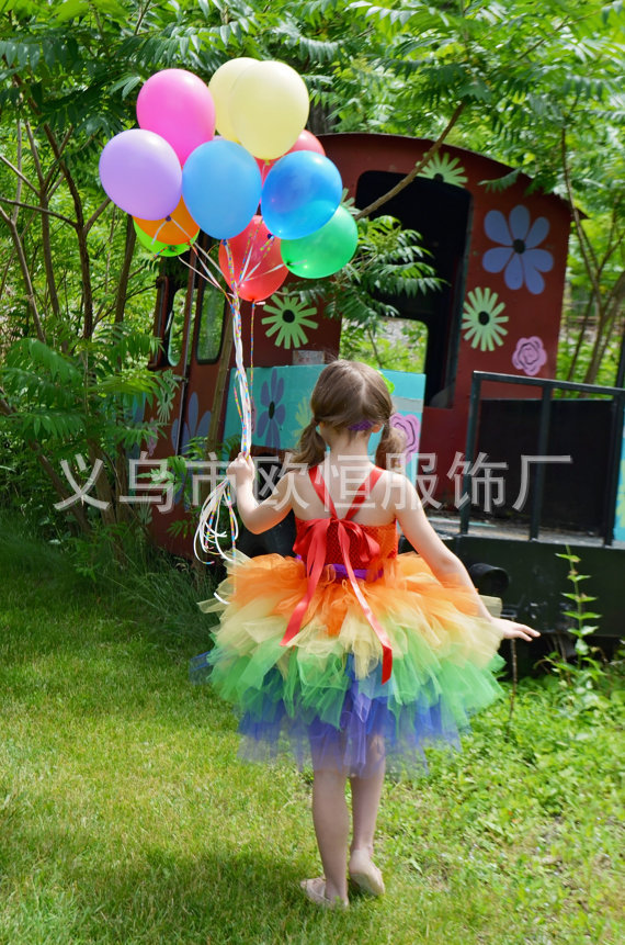 Rainbow tutu dress Pageant dre