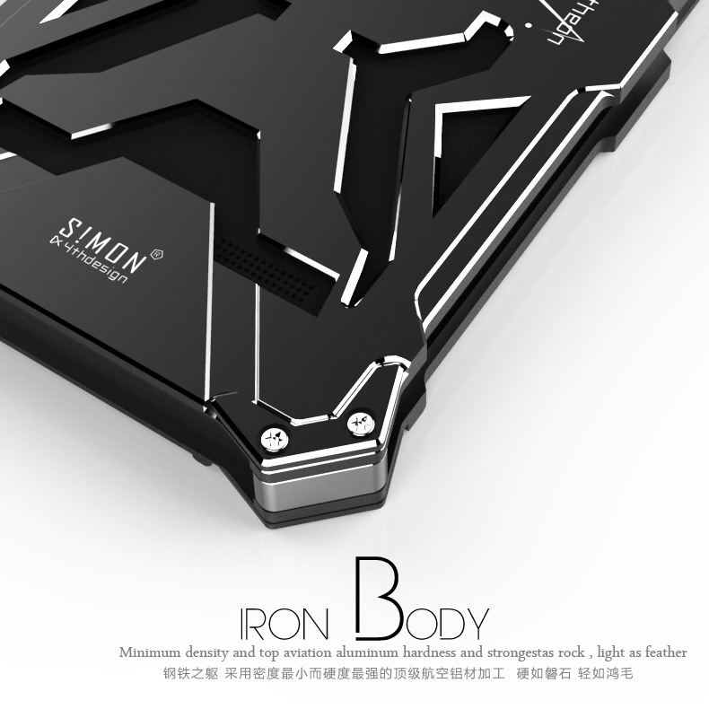 SIMON THOR Aviation Aluminum Alloy Shockproof Armor Metal Case Cover for Huawei Honor 4C