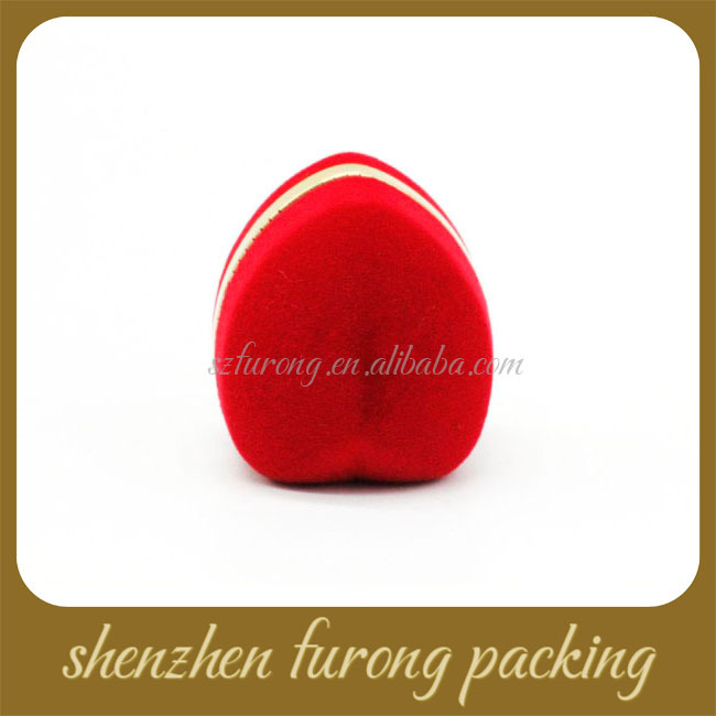 厂家批发 植绒精致爱心首饰盒礼品盒 饰品包装盒定 做