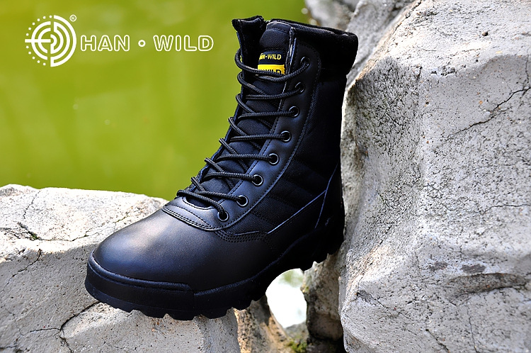 Bottes militaires en cuir - amortissement - Ref 1397345 Image 17