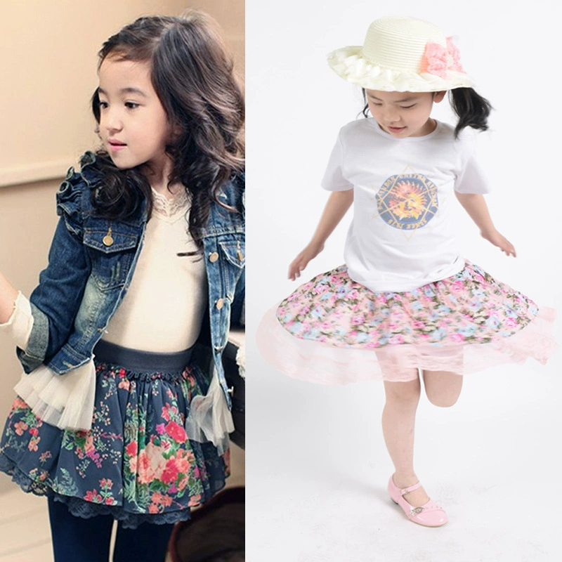 (Cross-border trading), summer pleated skirt, 2020, Korean style, children's clothing