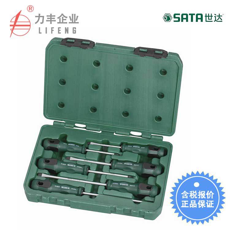 【含税】世达工具 6件T系列一字、十字螺丝批组套 09309