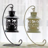 European classical hollow iron candlestick Moroccan retro wedding home creative craftsmanship 0575