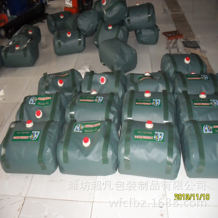 现货供户外背式水囊 pvc软体可折叠水囊 厂家生产抗旱水袋