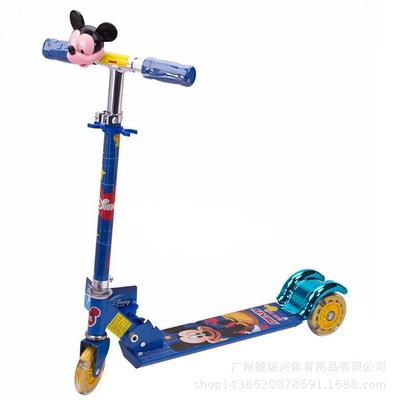 Disney Mickey Three Flash Scooter children Cartoon Pedal Scooter