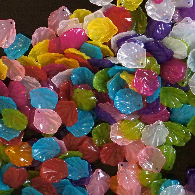 古风汉服COS发簪小贝壳叶片 古代宫廷发髻配件 果冻效果花朵叶子详情图7