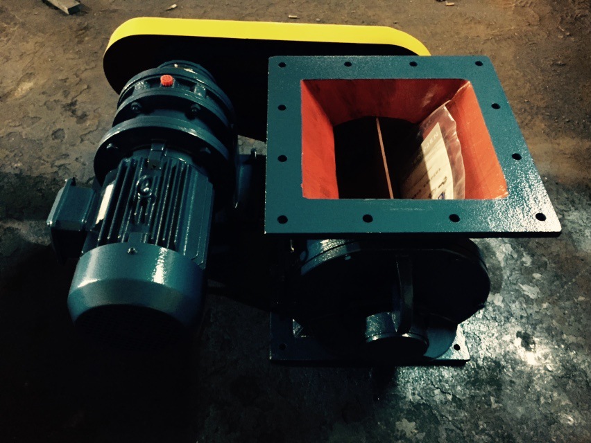 Star unloader Chain drive Electric Turn off fan Rotary valve 340*340 customized Discount
