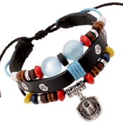 Pulsera De Cuero Punk Joyas Pulsera De Calavera display picture 8