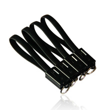 钥匙扣面条彩色数据线 USB数据线一件代发 爆卖锁扣线随身充电线