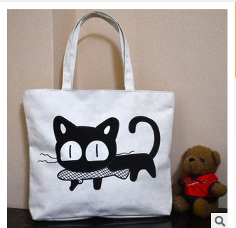 义乌嘉悦棉布袋 收纳帆布袋定做 卡通手提袋购物袋 手提帆布袋