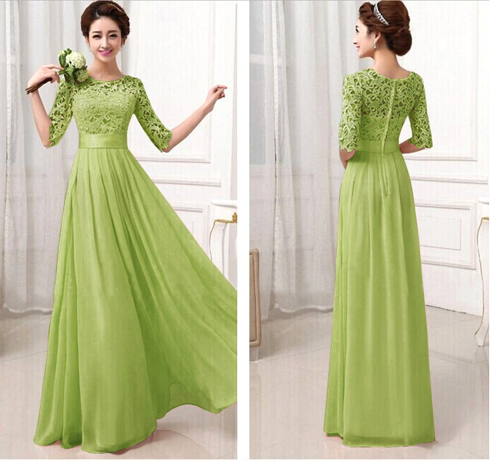 ladies long gown dress