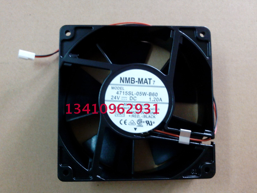 NMB美蓓亚散热风扇 4715SL-05W-B60 DC24V 1.2A变频器轴流风机