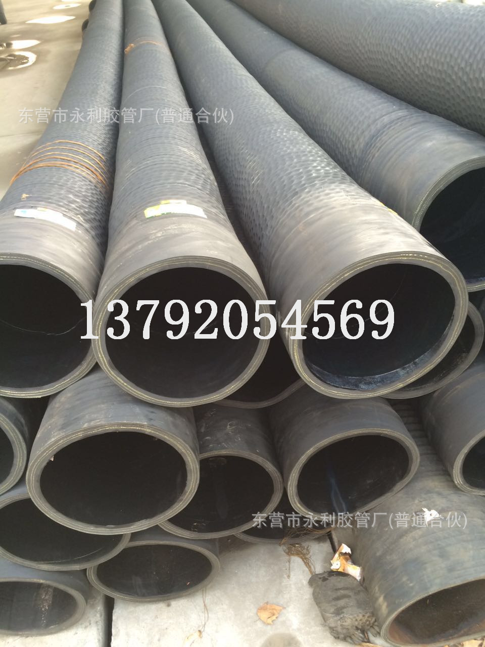 定制吸排水输泥抽砂专用黑色橡胶钢丝管钢丝骨架输水胶管