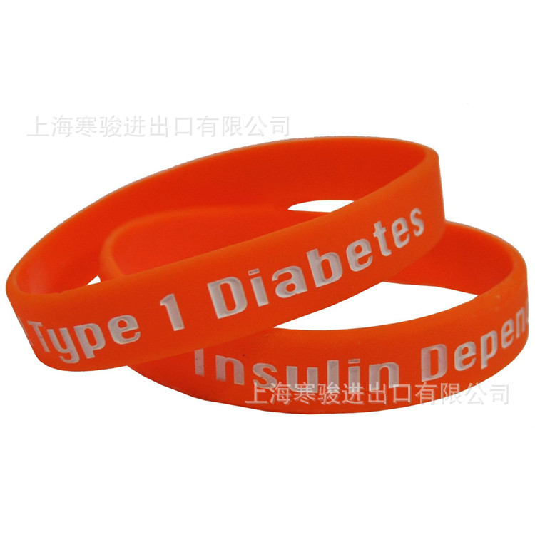 type 1 diabetes insulin dependent 硅胶手环