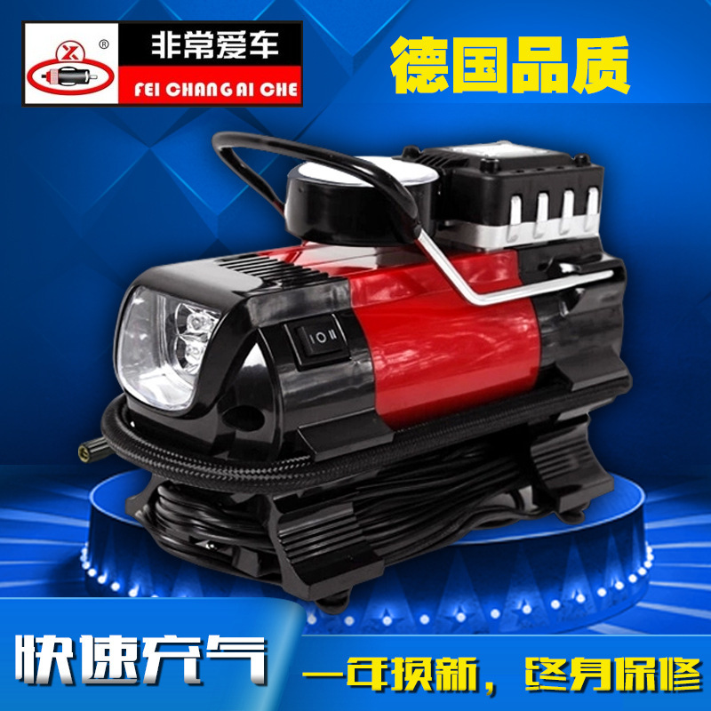 便携式汽车用轮胎打气泵v迷你电动胎压计加气充气机 车载充气泵