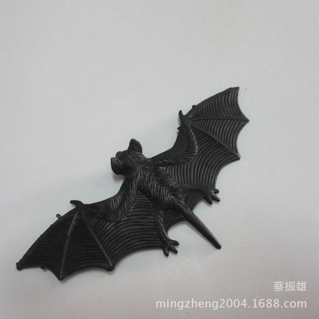 False PVC Bat Halloween Tricky animal Model 11.5*5.5cm