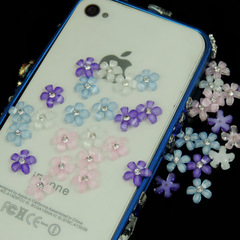 量大從優手機殼10mm樹脂五瓣櫻花貼鑽 手機配件diy飾品配件 批發