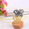 Metal shiny headband, accessory, Korean style, wholesale