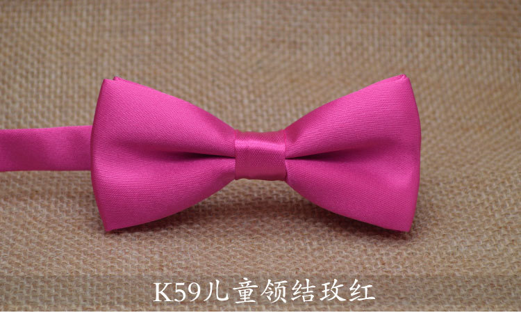 K59儿童领结玫红