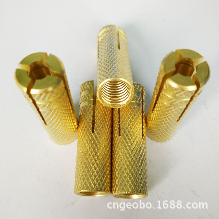 专业供应各种规格铜内迫 铜内迫壁虎 M10*12*35膨胀壁虎