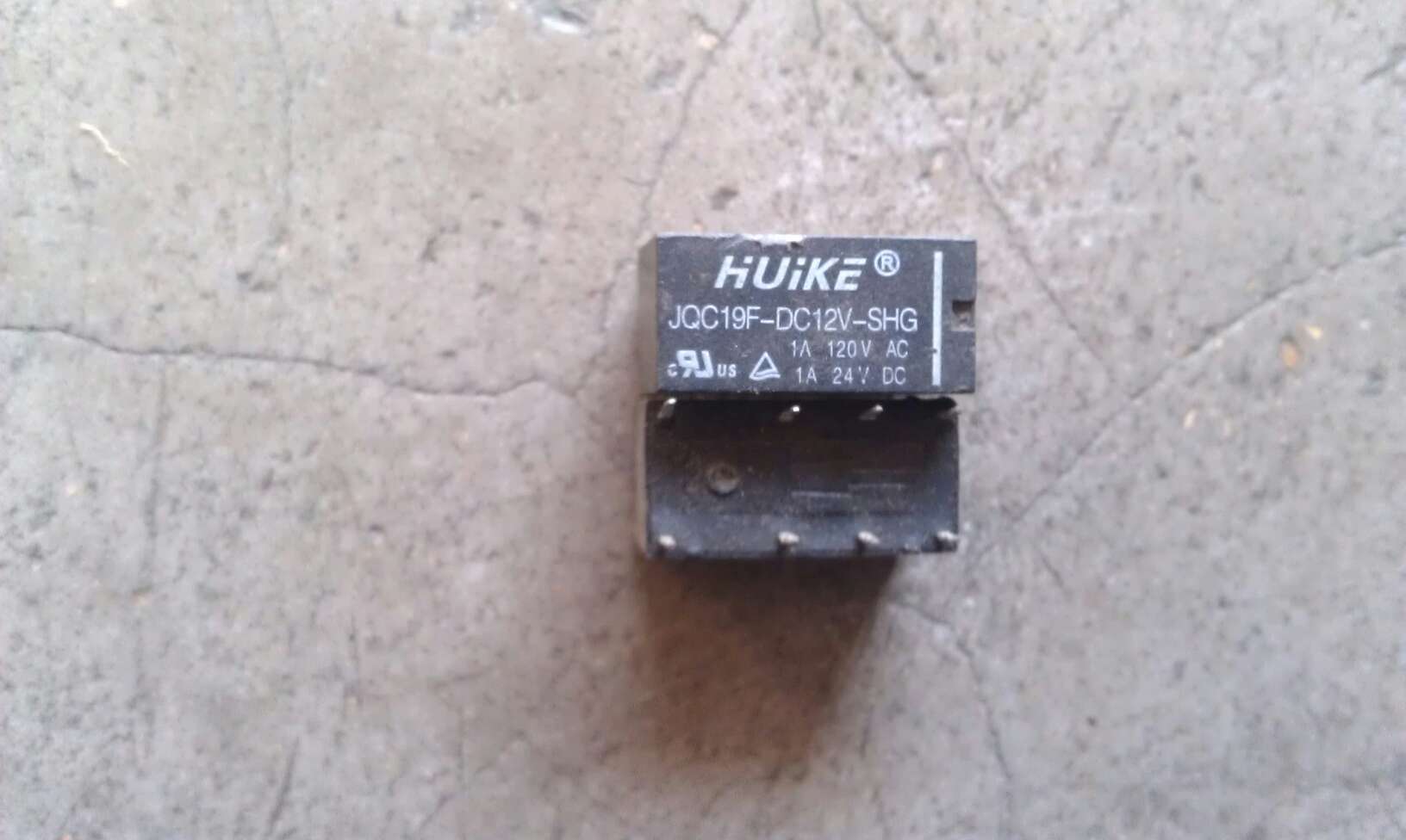 正品汇科拆机二手继电器 HUI KE   JQC19F-DC12V-SHG 12VDC 8脚