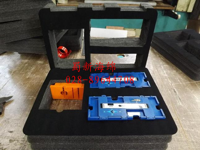 表黑色绒布珍珠绵包装 缓冲防震定位包装泡绵 高档礼盒包装海绵