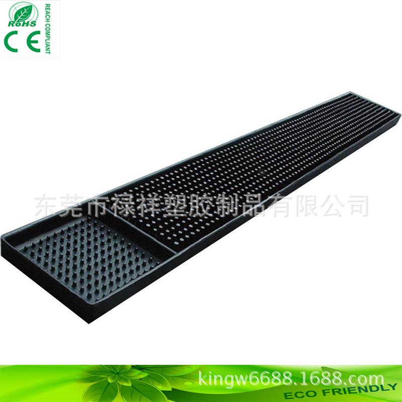 现货热销款黑色PVC长条酒吧垫 酒吧KTV奶茶店用多功能软胶吧台垫