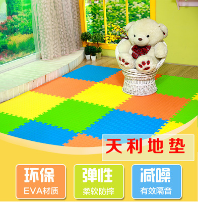 Tianli EVA foam Mat children Jigsaw puzzle Mat Mosaic thickening Large Leaves pattern non-slip 60 60