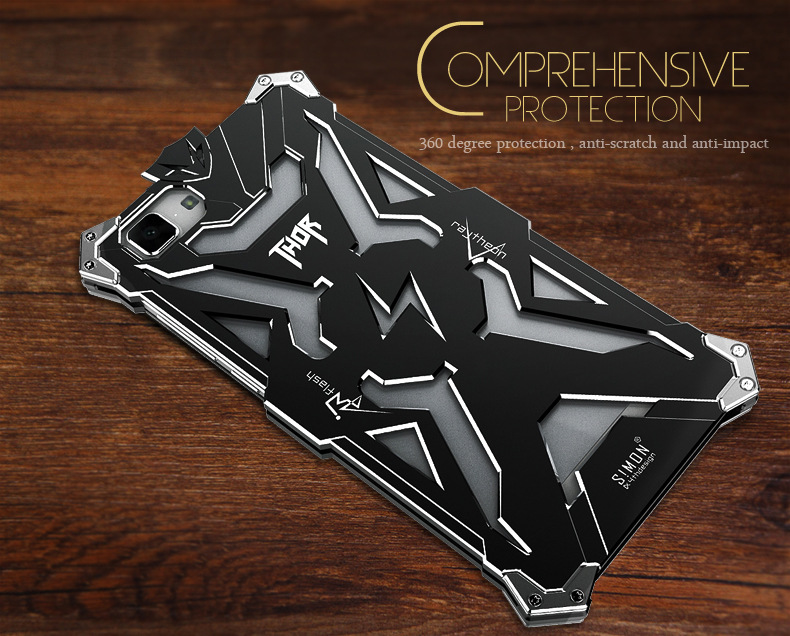SIMON THOR Aviation Aluminum Alloy Shockproof Armor Metal Case Cover for Huawei Honor 4X