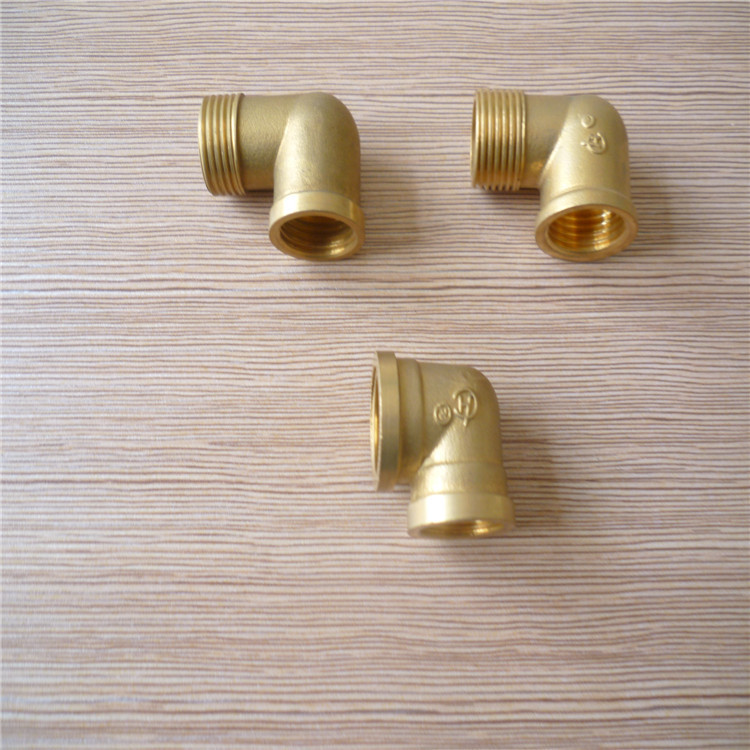 黄铜1寸内外水暖弯头水暖管件 1.5 2 寸弯头 对丝