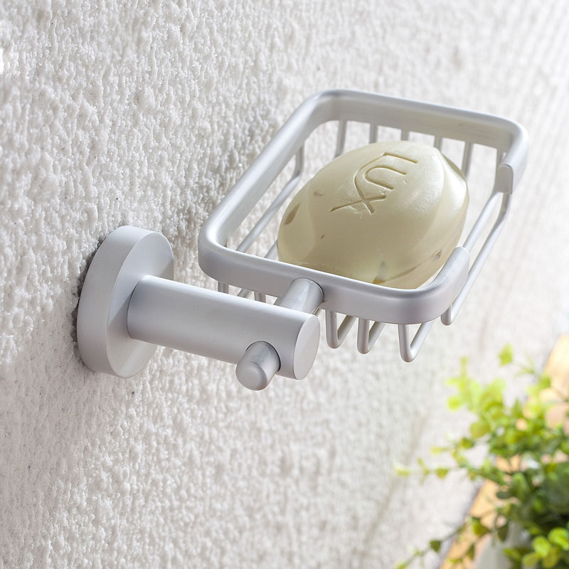 Manufactor Space aluminum Round base Square Soap box Soap Soap Network Soap holder