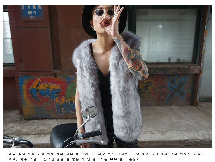 wholesale 2019 Autumn and winter new pattern Men's Mink hair vest Imitation Fox Vest man Fur imitation coat