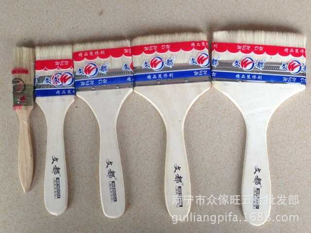 细毛刷船用刷2寸3寸4寸5寸细毛刷子毛长3.5厘米