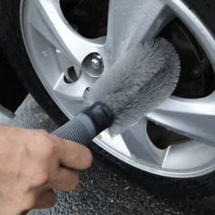 Car accessories rim cleaning brush wheel hub brush anti-slip anti-freeze soft handle car wash cleaning tire brush