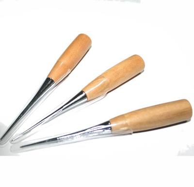 厂价直销 热卖皮革锥子diy手工工具 圆孔实木柄锥子可钻孔千枚通