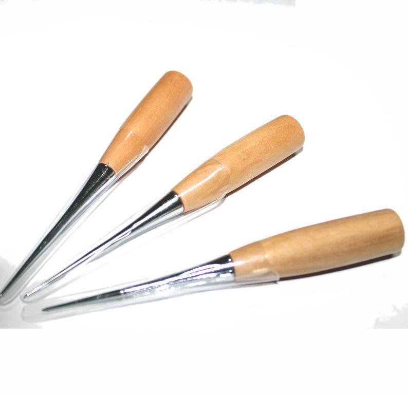 厂价直销 热卖皮革锥子diy手工工具 圆孔实木柄锥子可钻孔千枚通