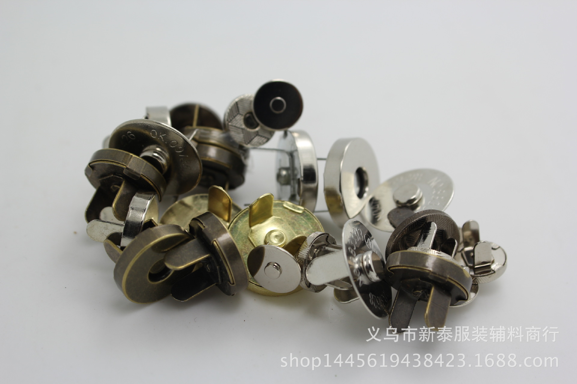 优质10mm 14mm 18mm箱包磁钮,超强磁性圆形金属磁扣-阿里巴巴