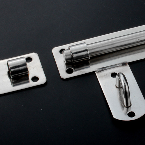 Factory Wholesale 12-inch Stainless Steel Square Staple, Thick Door Latch, Home Security Clear Door Staple