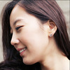 Fashionable earrings, silver 925 sample, wholesale, Korean style