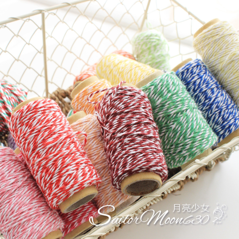 SailorMoon630 zakka棉线 DIY手工礼物盒烘焙圣诞装饰包装扎绳