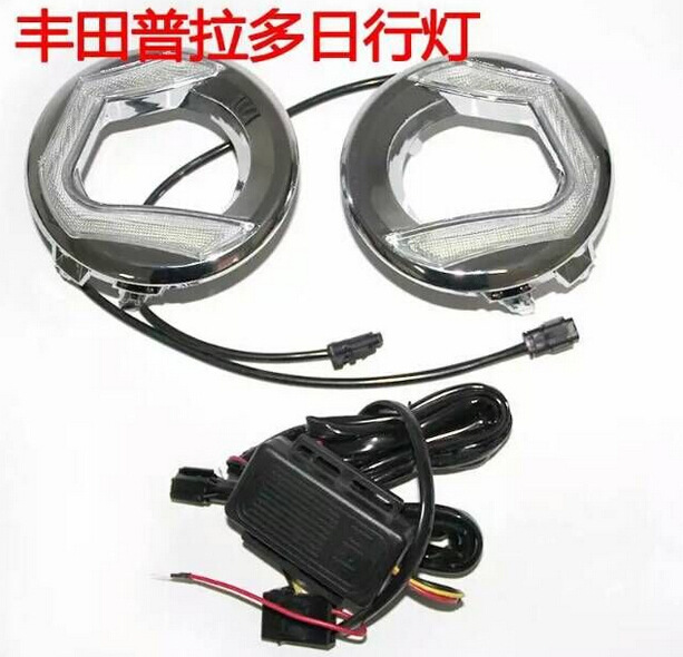 Aplicable a 15-17 domineering luces de circulación diurna nuevo domineering Prado luces de circulación diurna luces antiniebla