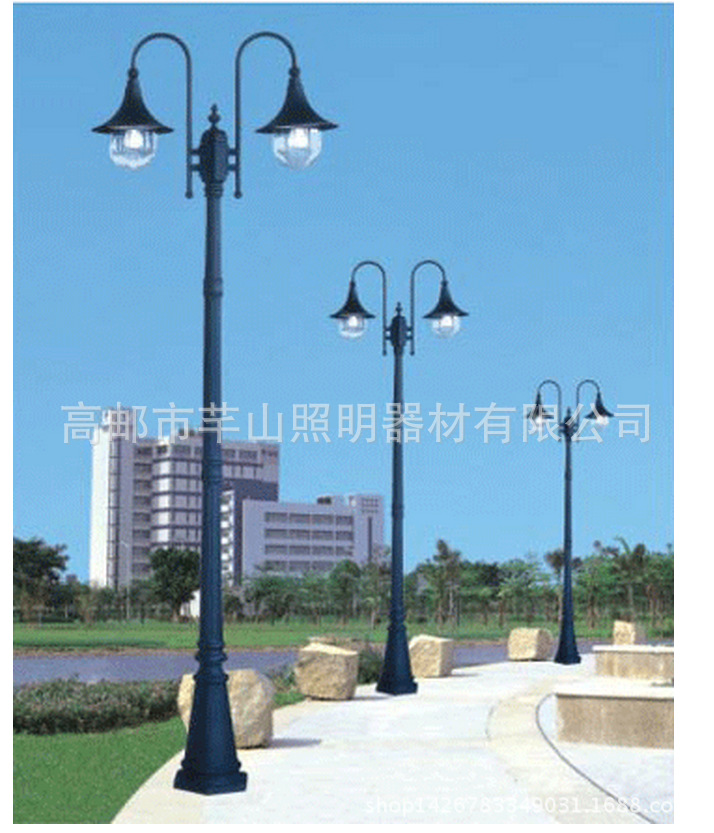 双头庭院灯 欧式庭院灯专家设计 仿古庭院灯定做 庭院园林专用