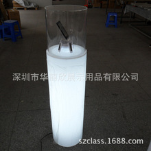 生产LED圆管广告牌灯箱奶白色亚克力圆管灯罩有机玻璃圆管灯展架