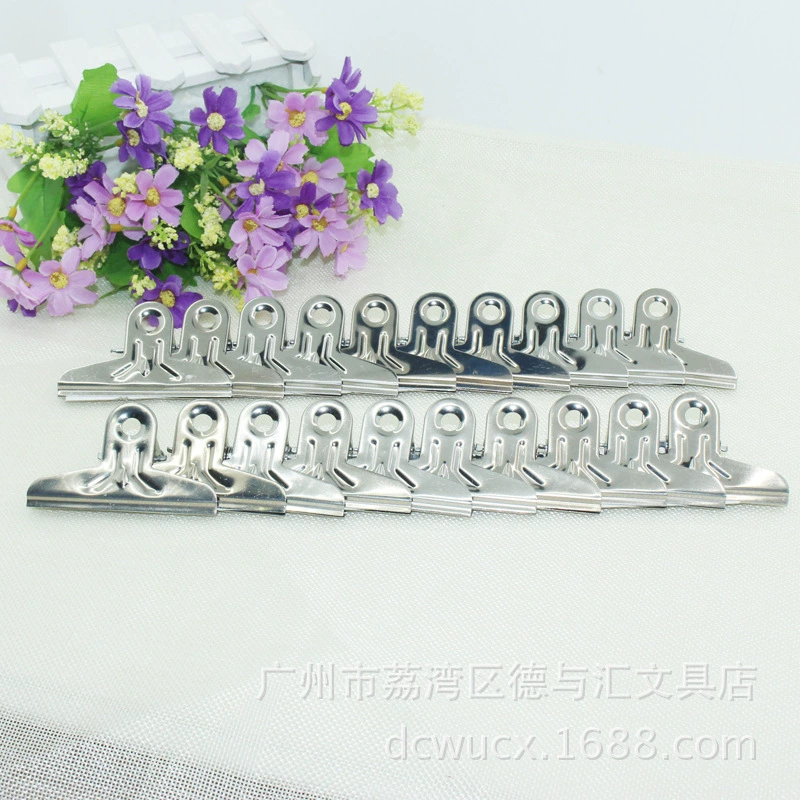 Wei'an бренд стальной зажим № 3 стальной зажим из нержавеющей стали билет зажим 75 мм Малый размер железный зажим Wei'an № 3 стальной зажим